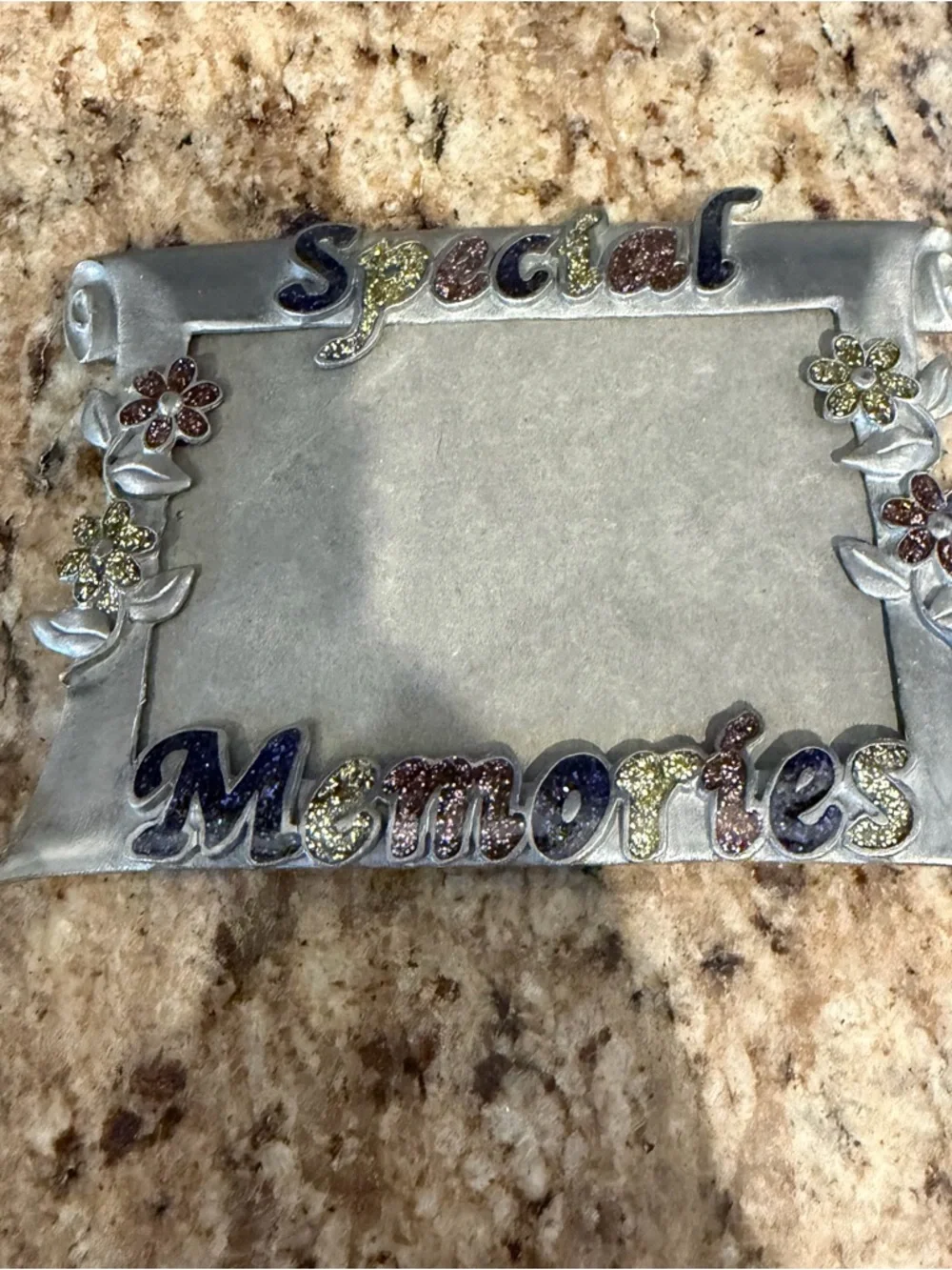 2 Vintage Y2K Best Friends Memories Metal Glitter Enamel 90s Picture Frames